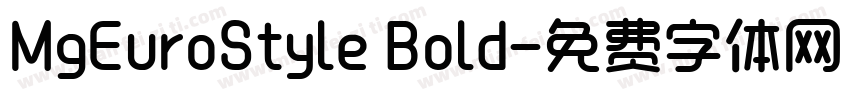 MgEuroStyle Bold字体转换